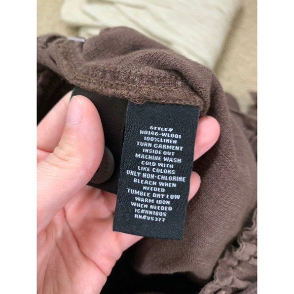 Sanctuary Muse Linen Brown Shorts Tie Belted High Waist Revolve New Tags XS - Picture 2 of 5